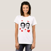 ヒラリーおよびObama.pngのための恋人 Tシャツ (正面フル)