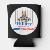 ヒラリーが刑務所に！刑務所の囚人を監禁する 缶クーラー (裏面)