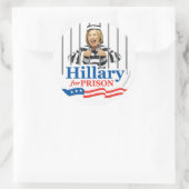ヒラリーが刑務所に!彼女を閉じ込めろ!ウイルスの大きい3インチ ラウンドシール (バッグ)