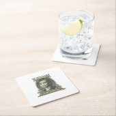 ヒラリーで私達は信頼します スクエアペーパーコースター (インサイチュ)