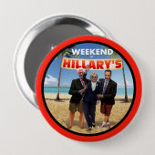 ヒラリーで週末 缶バッジ (正面&裏面)