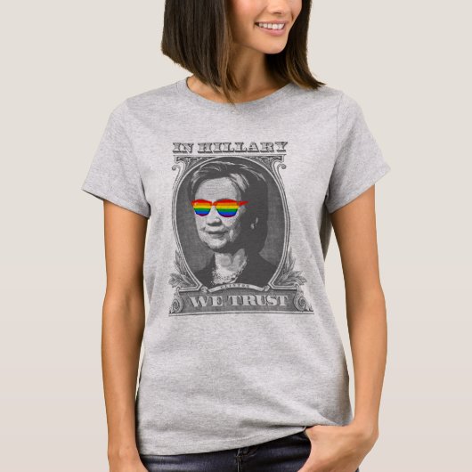 ヒラリーに信頼を Tシャツ (正面)