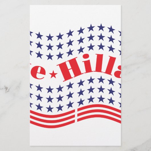 ヒラリーに投票する 便箋 (正面)