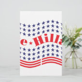 ヒラリーに投票する 便箋 (スタンド正面)