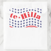 ヒラリーに投票する 長方形シール (バッグ)