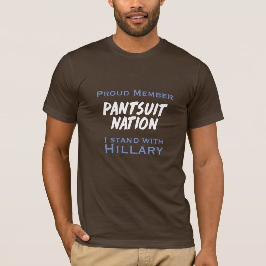 ヒラリーのためのパンツスーツの国家! Tシャツ (正面)