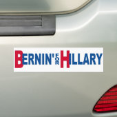 ヒラリーのためのBernin バンパーステッカー (車上)