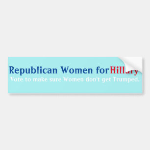 ヒラリーのバンパーステッカーのための共和党の女性 バンパーステッカー