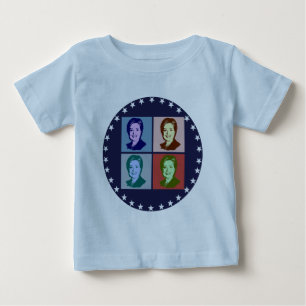ヒラリーのポップアート2016年 ベビーTシャツ