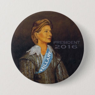 ヒラリーの大統領2016年 缶バッジ