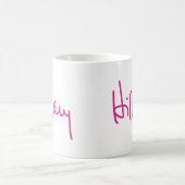 ヒラリーの署名のマグ コーヒーマグカップ (中央)