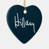 ヒラリーの署名の陶磁器のオーナメント セラミックオーナメント (右)