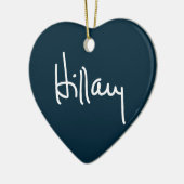 ヒラリーの署名の陶磁器のオーナメント セラミックオーナメント (左)