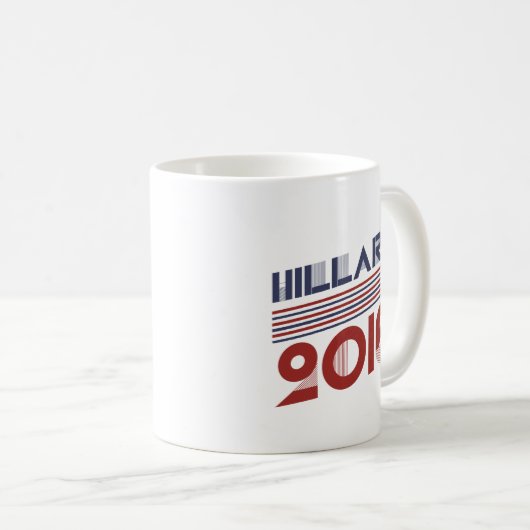 ヒラリーの2016年ヴィンテージのスタイル- .PNGの コーヒーマグカップ (正面右)