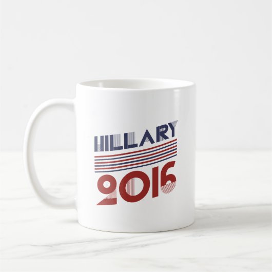 ヒラリーの2016年ヴィンテージのスタイル- .PNGの コーヒーマグカップ (左)