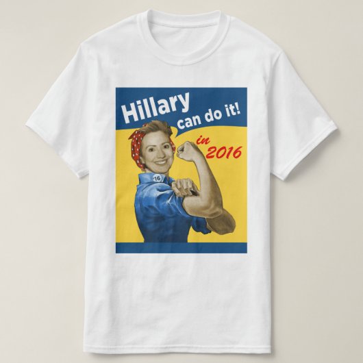 ヒラリーはそれをすることができます2016年 Tシャツ (デザイン正面)