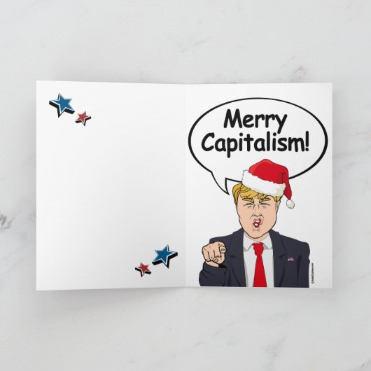 ヒラリーはクリスマスに何があなたは得られるのか知っている シーズンカード (内部)