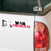 ヒラリーは戦争犯罪者-アンチヒラリーの落書きです バンパーステッカー (トラック上)