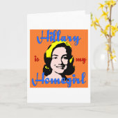 ヒラリーは私のhomegirlです カード (黄色い花)