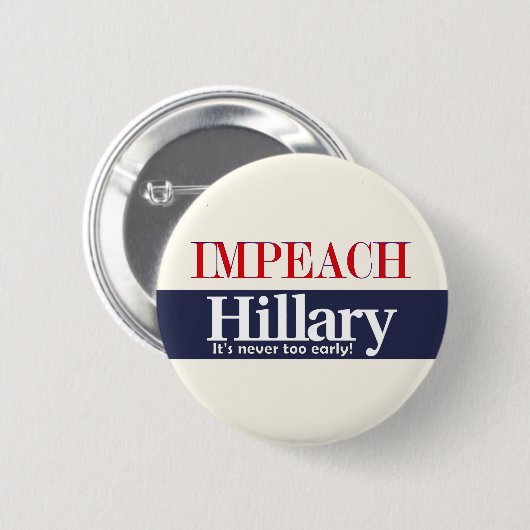 ヒラリーを弾劾して下さい 缶バッジ (正面&裏面)