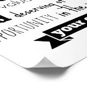 ヒラリーインスパイア・クリントン演説引用文ポスター ポスター (角)