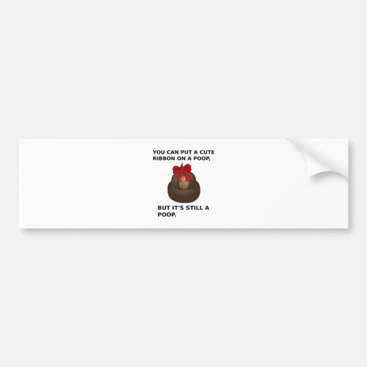 ヒラリーウンチ バンパーステッカー (正面)