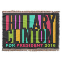 ヒラリーカラフル・クリントン2016スロー毛布