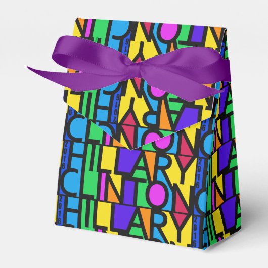 ヒラリーカラフル・クリントン2016年の素晴らしい箱 フェイバーボックス (正面サイド)