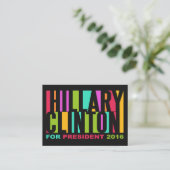 ヒラリーカラフル・クリントン2016年名刺 名刺 (スタンド正面)