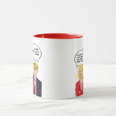 ヒラリー対トランプ誕生日カード – 壁のまわりにあなた マグカップ (中央)
