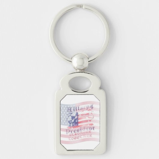 ヒラリー政治大統領の運動カスタム米国 キーホルダー (正面)