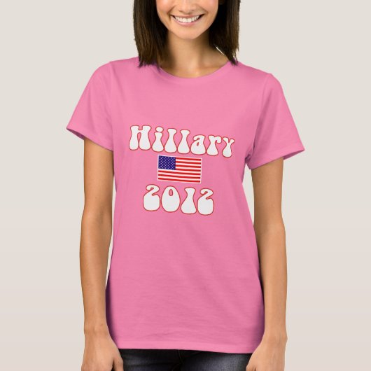ヒラリー2012女性Tシャツ Tシャツ (正面)