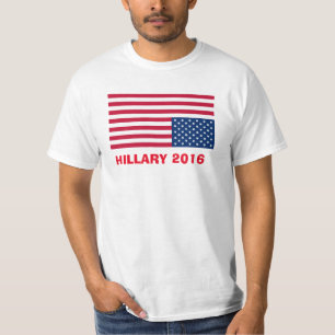 ヒラリー2016の逆さまの旗 Tシャツ