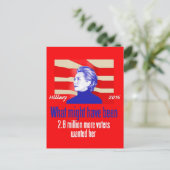 ヒラリー2016はがき ポストカード (スタンド正面)