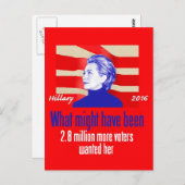 ヒラリー2016はがき ポストカード (正面/裏面)
