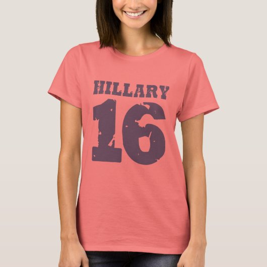 ヒラリー2016制服動揺して Tシャツ (正面)