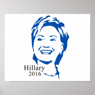 ヒラリー2016大統領にヒラリー・クリントンを投票 ポスター