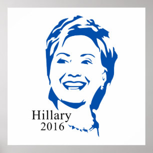 ヒラリー2016大統領にヒラリー・クリントンを投票 ポスター