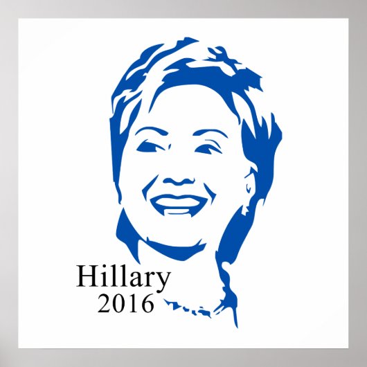 ヒラリー2016大統領にヒラリー・クリントンを投票 ポスター (正面)