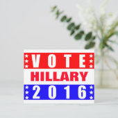 ヒラリー2016年選挙大統領の投票 ポストカード (スタンド正面)