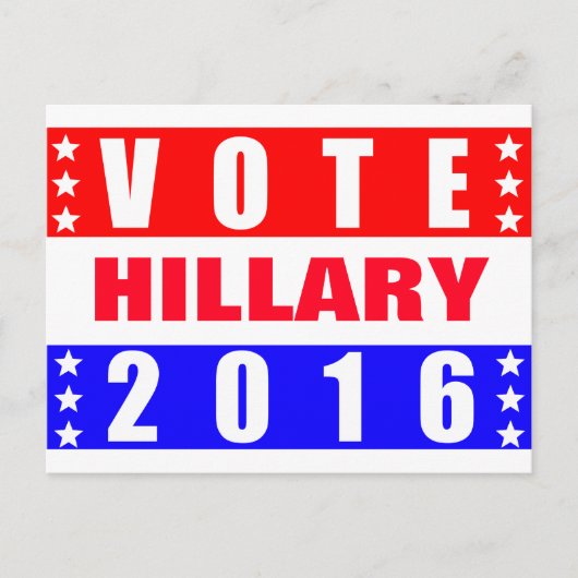ヒラリー2016年選挙大統領の投票 ポストカード (正面)
