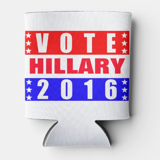 ヒラリー2016年選挙大統領の投票 缶クーラー (正面)
