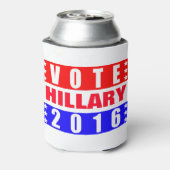 ヒラリー2016年選挙大統領の投票 缶クーラー (缶裏面)