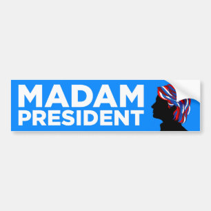 ヒラリー2016年: "夫人大統領"バンパーステッカー バンパーステッカー
