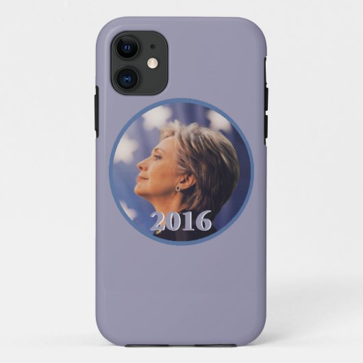 ヒラリー2016年 Case-Mate iPhoneケース (裏面)