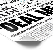 ヒラリー2016歴史的なヘッドライン・コラージュ・ポスター ポスター (コーナー)