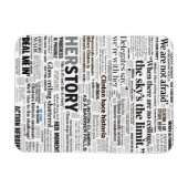 ヒラリー2016歴史的ヘッドライン磁石 マグネット (横)