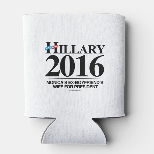 ヒラリー2016 – モニカの元ボーイフレンドの妻 缶クーラー (裏面)