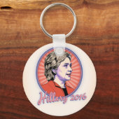 ヒラリー2016 -ov キーホルダー (正面)