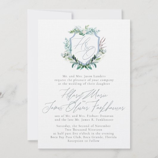 ヒラリー&オリバー招待状ファイナル 招待状 (正面)